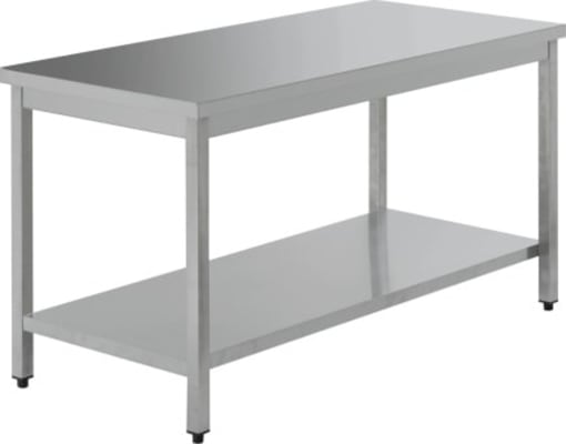 TECNODOM STÁLBORÐ 200x70x85H án kant