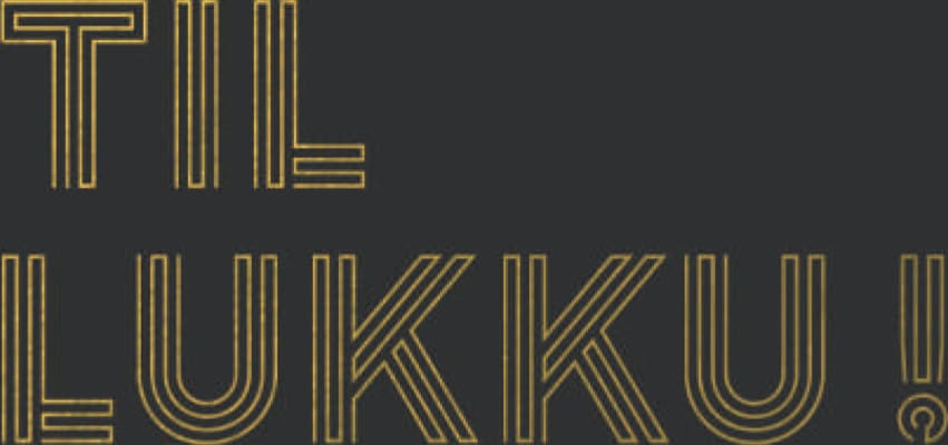 HAMMOND-Mini Gjafak 80x80mm.Til lukku(10