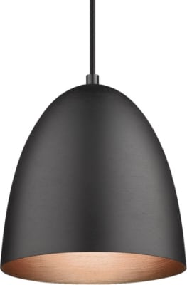 The Classic hangandi 30cm burstað svart E27