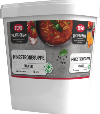 Toro Minestrone súpa 18L 1,2kg 72sk duft (3)