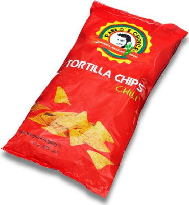 Tortilla flögur m/chili 475g (12stk/ks)