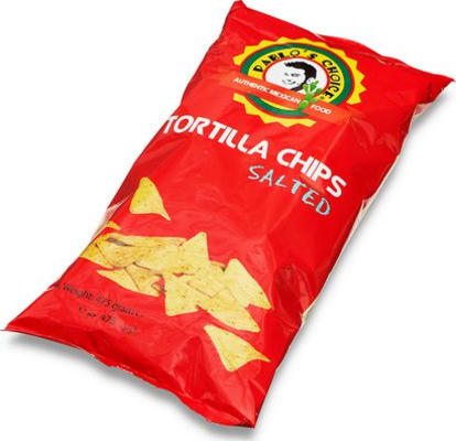 Tortilla flögur m/salti 475 g/stk (12stk/ks)