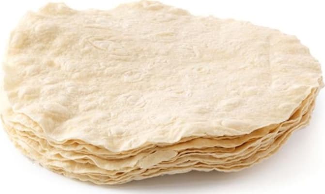 Tortilla Hveiti 25cm 10t