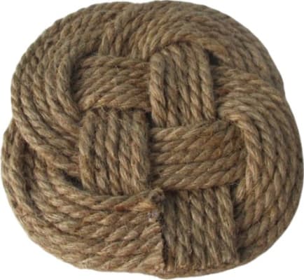 Trendcenter Hitaplatti 18cm fléttaður kaðall natur