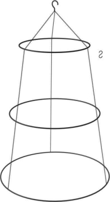 Trendcenter Hringir 3stk upphengi 30cm/40cm/50cm+27 krókar