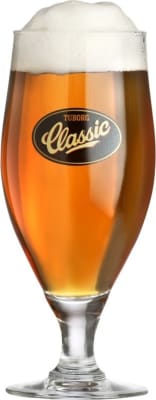 Tuborg Classic glerglös á fæti