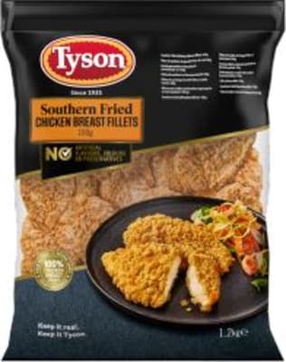 Tyson Southern Fried kjúklingabringur 100g 1.2kg