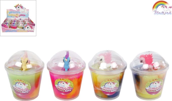 Unicorn Rainbow Putty  Disp-12