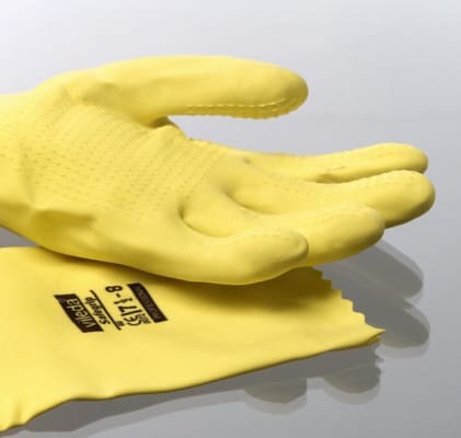 Uppþvottahanskar gulir Supergrip M 1stk