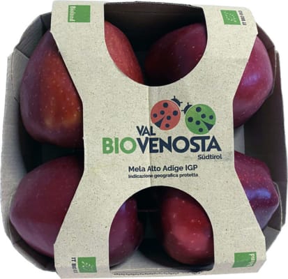 Val Venosta Lífræn Rauð Epli Pökkuð
