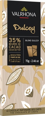 Valrhona Bar Dulcey 35% 70g (12stk/ks)