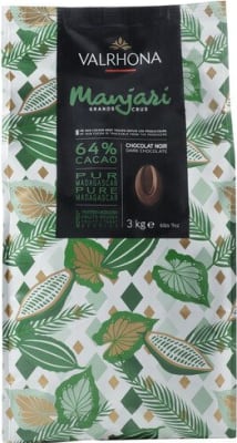 Valrhona Manjari súkkulaði 64% 3 kg/stk (3 stk/ks)