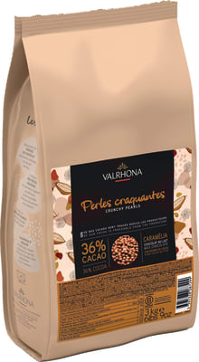 Valrhona Súkkulaði kúlur Crunchy Caramélia 3 kg/stk