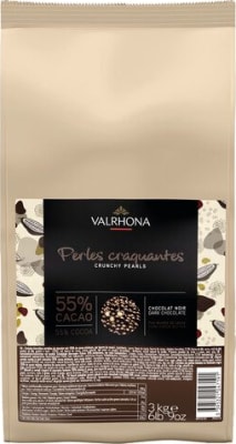 Valrhona Súkkulaði kúlur crunchy dökkt 3kg