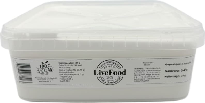 Vegan rjómaostur 2kg