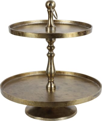 Veislubakki-2ja hæða Antiq. 60cm.(2)