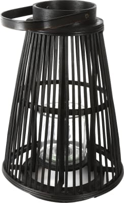 Viðarlukt Jenna Svört 42cm.