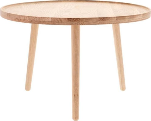 Villa Collection Borð kringlótt 70.5x44.5 hvíttuð eik