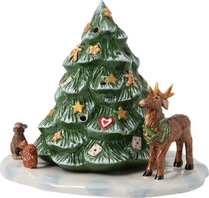 Villeroy & Boch Christmas Toys jólatré með skógardýrum 23x17cm