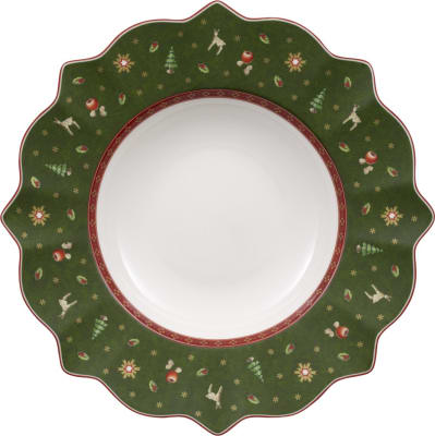 Villeroy & Boch Toys Delight djúpur diskur, grænn 26cm