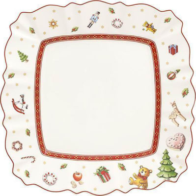 Villeroy & Boch Toys Delight ferkantaður jóladiskur 22x22 cm