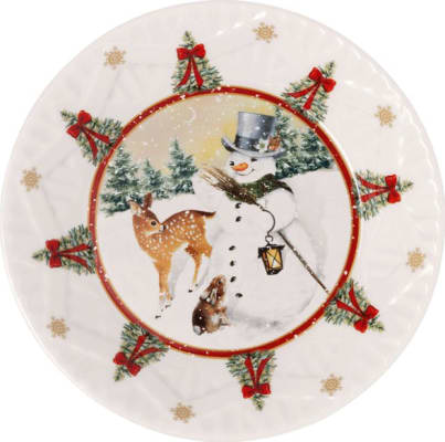 Villeroy & Boch Toys Fantasy skál 17cm Snjókarl og dýr