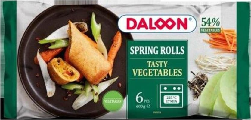 Vorrúllur m/grænmeti 10x600g (100g/stk)