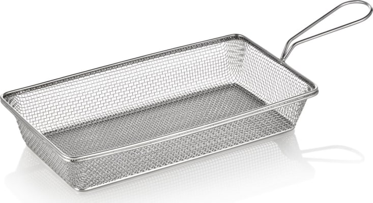 Was Karfa 28x16cm H: 5cm ferköntuð stál