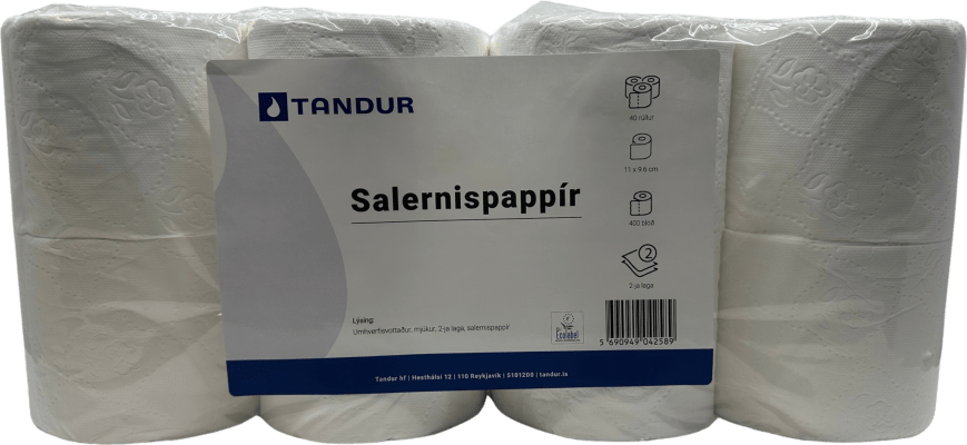 WC pappír Tandur 2L 400 blaða 40rl