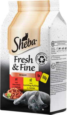 SHEBA F&F Beef&Chicken 6x50gr.