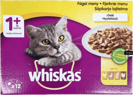Whiskas 12x100gr fuglablanda