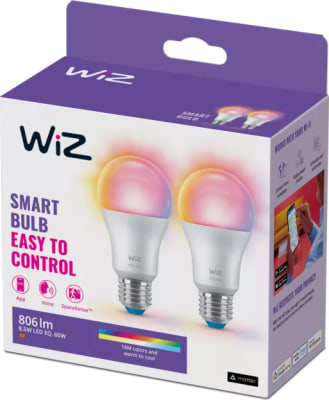 WIZ almenn 60w E27 RGB 2 pack