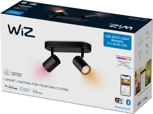 WIZ Imageo Kastari 2 x 5W RGB Svartur
