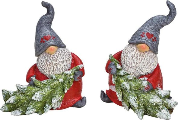 Wurm Álfur með jólatré 16cm 1stk.