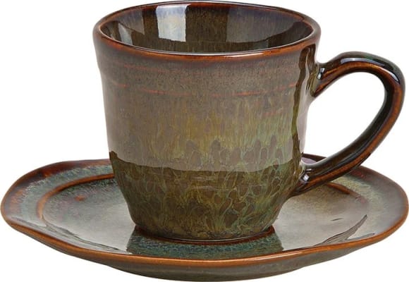 Wurm Espresso bolli og undirskál brúnn 90ml