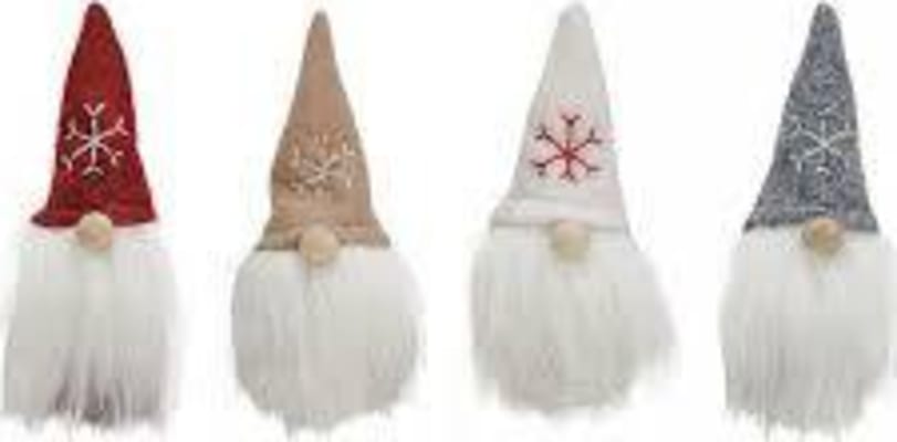 Wurm Jólaálfar m/filthúfu 4mism 1stk