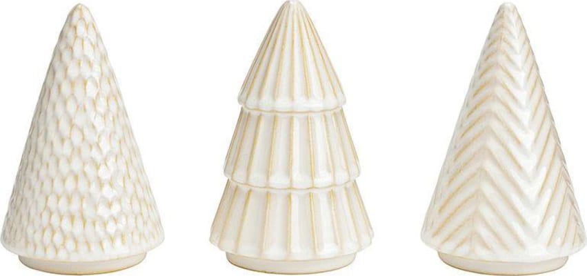 Wurm Jólatré keramik hvítt 15cm 3mism 1stk