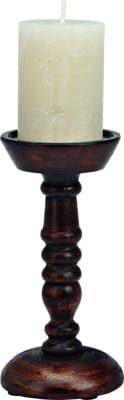 Wurm Kertastjaki h:20cm mango viður brown