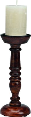 Wurm Kertastjaki h:25cm mango viður brown