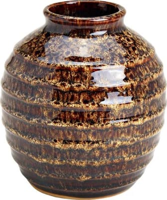 Wurm Vasi keramik 16cm brúnn