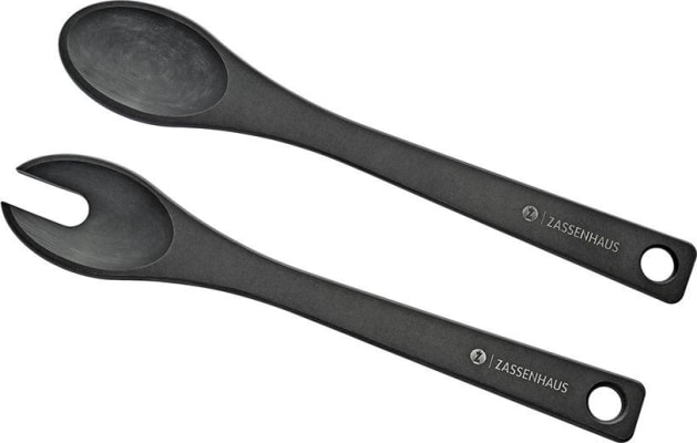 Zassenhaus Salatáhöld svört COMFORT LINE