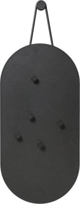 Zone Minnistafla á vegg oval, segull svört