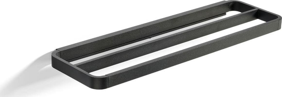 Zone Rim handklæðaslá á vegg 44x12cm black
