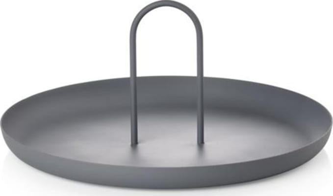 Zone Singles bakki kringlóttur m. handfangi 30cm grey