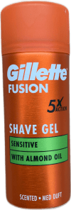 Gillette Fusion 5 Sensitive rakgel með möndluolíu 75 ml
