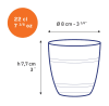 Duralex Glas 22cl Gigogne 4stk