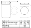 Gorenje þvottavél svört 8 kg - 1400 snúninga