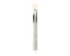 LED Dinnerkerti SHINY Silfur 25cm. (12)