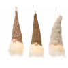 LED Gnome Natural 3-teg. 6x20cm.Displ-20