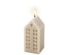 LED Kerti HOUSE ljósgrátt 6x15cm. (16)